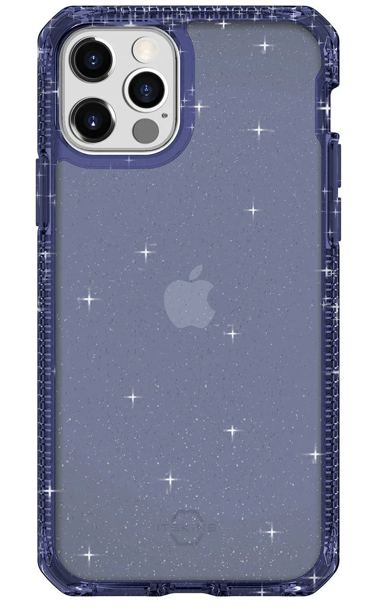 Itskins Hybrid Spark iPhone 12 & 12 Pro Case - Deep Blue - Tashqila Itskins Hybrid Spark iPhone 12 & 12 Pro Case - Deep Blue - Tashqila